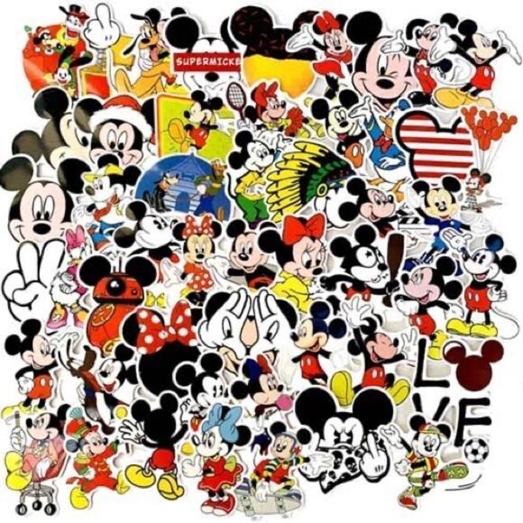 Lot of 100 Random Vinyl Disney Stickers - Picture 3 of 4